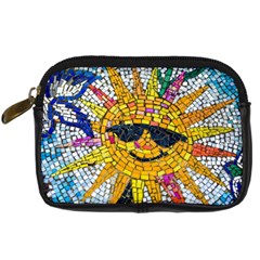 Sun From Mosaic Background Digital Camera Cases by Nexatart
