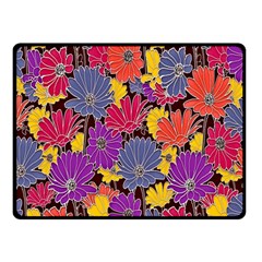 Colorful Floral Pattern Background Double Sided Fleece Blanket (small)  by Nexatart