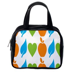 Fruit Apple Orange Green Blue Classic Handbags (one Side) by Mariart