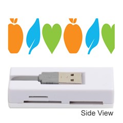 Fruit Apple Orange Green Blue Memory Card Reader (stick)  by Mariart