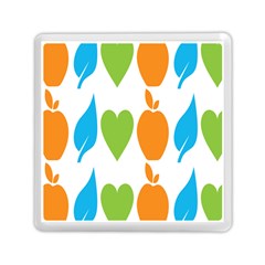 Fruit Apple Orange Green Blue Memory Card Reader (square) 
