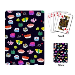 Japanese Food Sushi Fish Playing Card by Mariart