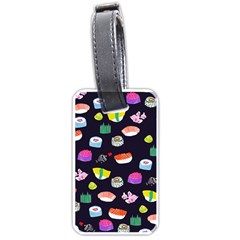 Japanese Food Sushi Fish Luggage Tags (one Side)  by Mariart