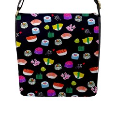 Japanese Food Sushi Fish Flap Messenger Bag (l) 