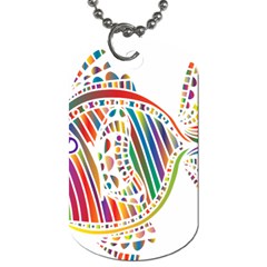 Colorful Fish Animals Rainbow Dog Tag (two Sides) by Mariart