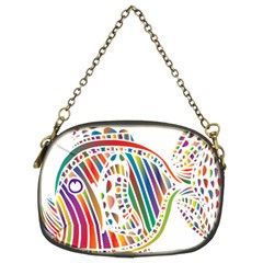 Colorful Fish Animals Rainbow Chain Purses (two Sides)  by Mariart