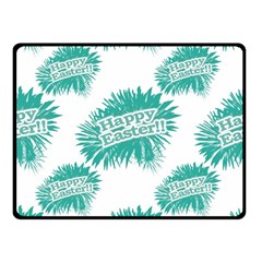 Happy Easter Theme Graphic Double Sided Fleece Blanket (small)  by dflcprints