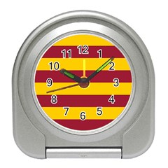 Oswald s Stripes Red Yellow Travel Alarm Clocks