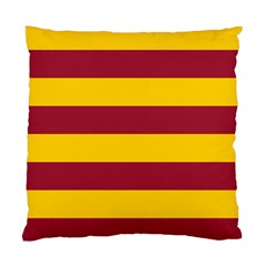 Oswald s Stripes Red Yellow Standard Cushion Case (one Side)