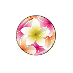 Frangipani Flower Floral White Pink Yellow Hat Clip Ball Marker (10 Pack) by Mariart