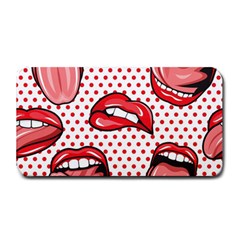 Lipstick Lip Red Polka Dot Circle Medium Bar Mats