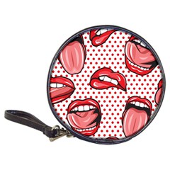 Lipstick Lip Red Polka Dot Circle Classic 20-CD Wallets