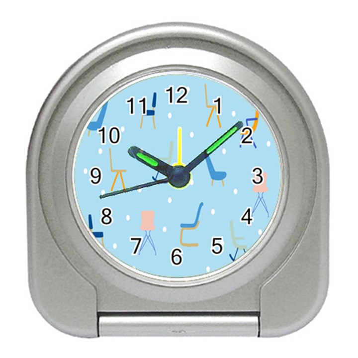 Seat Blue Polka Dot Travel Alarm Clocks