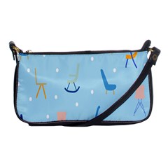 Seat Blue Polka Dot Shoulder Clutch Bags by Mariart