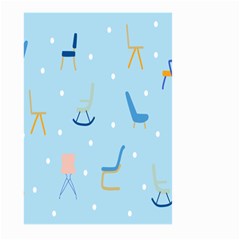 Seat Blue Polka Dot Large Garden Flag (two Sides) by Mariart