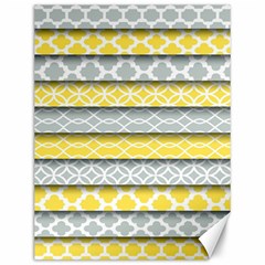 Paper Yellow Grey Digital Canvas 12  X 16   by Mariart