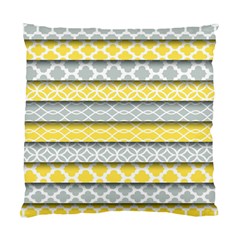 Paper Yellow Grey Digital Standard Cushion Case (one Side)