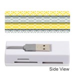 Paper Yellow Grey Digital Memory Card Reader (Stick)  Front