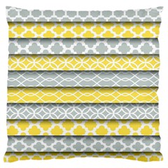 Paper Yellow Grey Digital Standard Flano Cushion Case (one Side) by Mariart