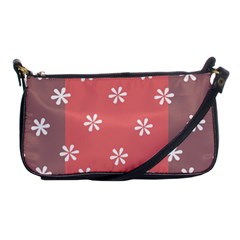 Seed Life Seamless Remix Flower Floral Red White Shoulder Clutch Bags