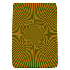 Stripy Starburst Effect Light Orange Green Line Flap Covers (s)  by Mariart