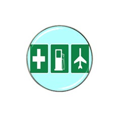 Traffic Signs Hospitals, Airplanes, Petrol Stations Hat Clip Ball Marker (4 Pack) by Mariart