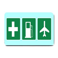 Traffic Signs Hospitals, Airplanes, Petrol Stations Small Doormat 