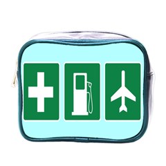 Traffic Signs Hospitals, Airplanes, Petrol Stations Mini Toiletries Bags