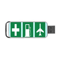 Traffic Signs Hospitals, Airplanes, Petrol Stations Portable Usb Flash (two Sides) by Mariart