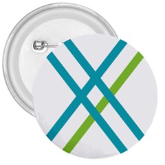 Symbol X Blue Green Sign 3  Buttons by Mariart