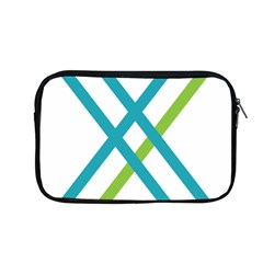 Symbol X Blue Green Sign Apple Macbook Pro 13  Zipper Case by Mariart