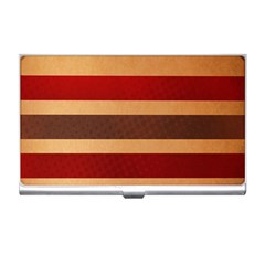 Vintage Striped Polka Dot Red Brown Business Card Holders