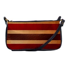 Vintage Striped Polka Dot Red Brown Shoulder Clutch Bags