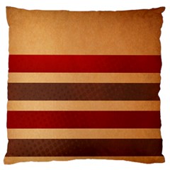 Vintage Striped Polka Dot Red Brown Standard Flano Cushion Case (two Sides)