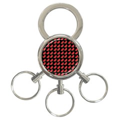 Watermelon Slice Red Black Fruite 3-ring Key Chains by Mariart