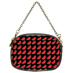 Watermelon Slice Red Black Fruite Chain Purses (one Side) 
