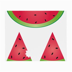 Watermelon Slice Red Green Fruite Small Glasses Cloth by Mariart