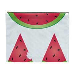 Watermelon Slice Red Green Fruite Cosmetic Bag (xl)