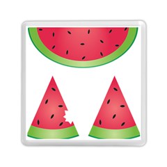 Watermelon Slice Red Green Fruite Memory Card Reader (square)  by Mariart