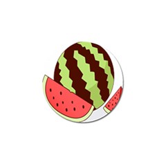 Watermelon Slice Red Green Fruite Circle Golf Ball Marker (4 Pack)