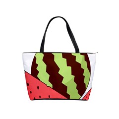 Watermelon Slice Red Green Fruite Circle Shoulder Handbags