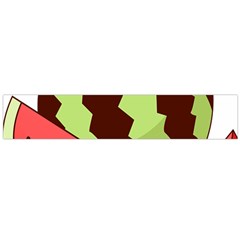 Watermelon Slice Red Green Fruite Circle Flano Scarf (large)