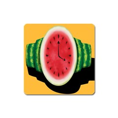 Watermelon Slice Red Orange Green Black Fruite Time Square Magnet