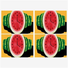 Watermelon Slice Red Orange Green Black Fruite Time Belt Buckles by Mariart