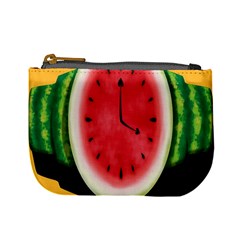 Watermelon Slice Red Orange Green Black Fruite Time Mini Coin Purses by Mariart