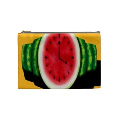 Watermelon Slice Red Orange Green Black Fruite Time Cosmetic Bag (medium)  by Mariart