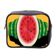 Watermelon Slice Red Orange Green Black Fruite Time Mini Toiletries Bag 2-side by Mariart