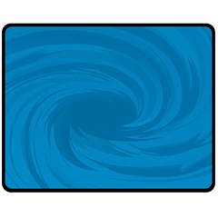 Whirlpool Hole Wave Blue Waves Sea Fleece Blanket (medium)  by Mariart