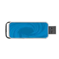 Whirlpool Hole Wave Blue Waves Sea Portable Usb Flash (one Side) by Mariart