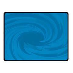 Whirlpool Hole Wave Blue Waves Sea Double Sided Fleece Blanket (small) 